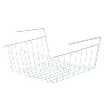 

Hot Metal wire rack hanging storage basket living room bedroom towel clothes storage basket kitchen rectangular storage box