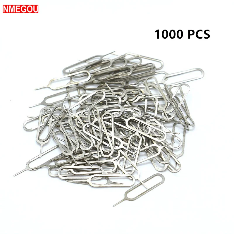 

1000PCS for IPhone Sim Card Tray Open Eject Ejector Pin Key for IPhones X 8 7 6 Plus Huawei P20 P9 Pro Lite Samsung Galaxy S8 S9