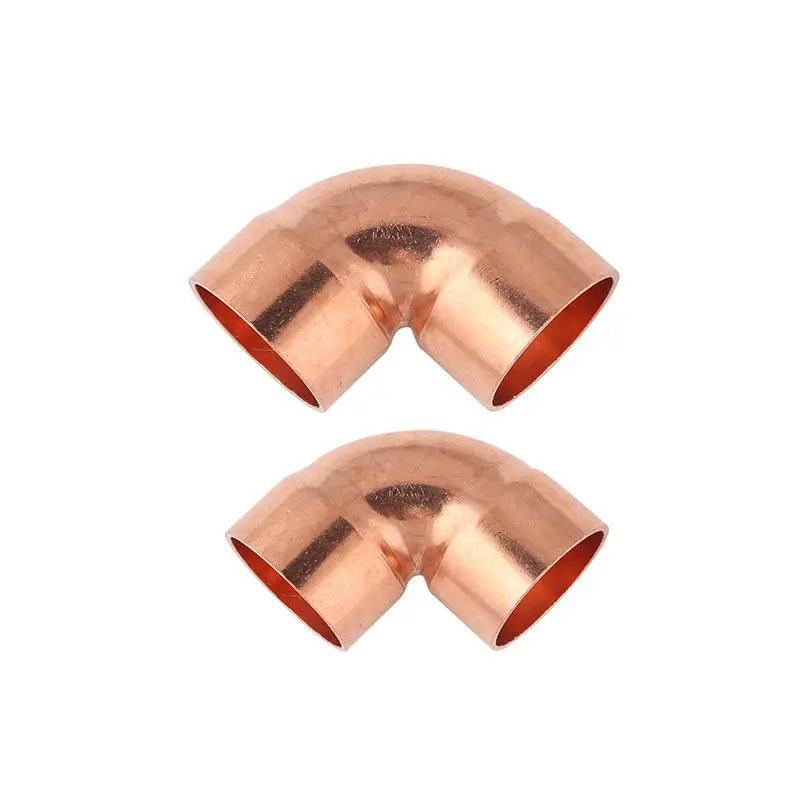 Copper Fitting Equal Elbow Double Socket Welding Pipe Connector hose pipe fitting pipe fitting air conditioner fitting water pipe fitting for Air Conditioning Refrigeration 6.35mm-50.8mm