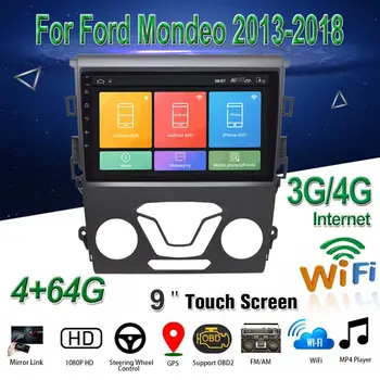 

Android8.1 Car Multimedia Player 9”DVD GPS Radio Stereo Audio Video with OBD2 GPD WIFI/4G DBA+ for Ford Mondeo 2013-2018