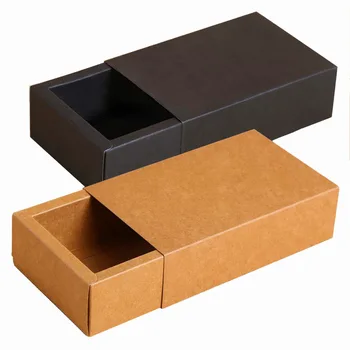 

60pcs Kraft Paper Gift Box Exquisite Carton Drawer Type