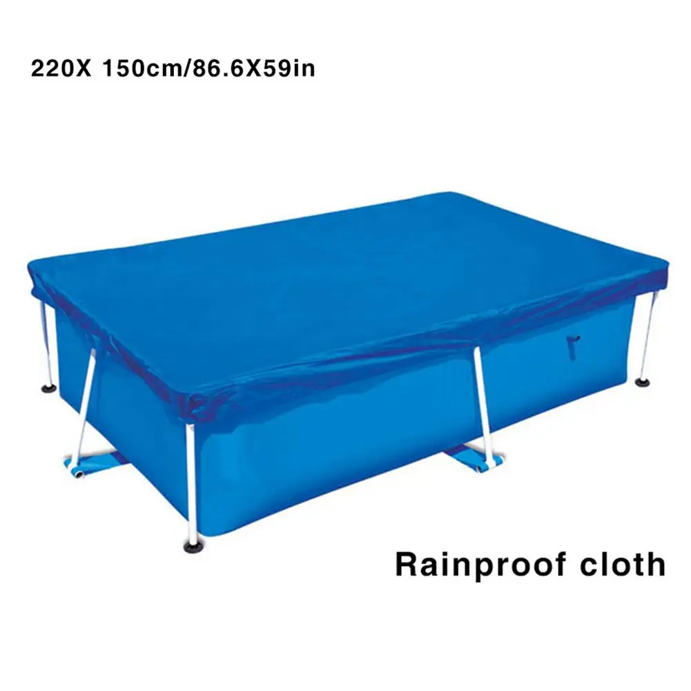 

400X211cm/220X150cm PE UV-resistant Cover Cloth Mat Cover Frame Pool For Garden Swimming Pool Cover Rainproof Dust Cover