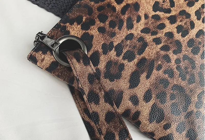 Women Evening Bag Leopard Clutches envelope Bags Ladies Party PU leather Shoulder messenger Handbags