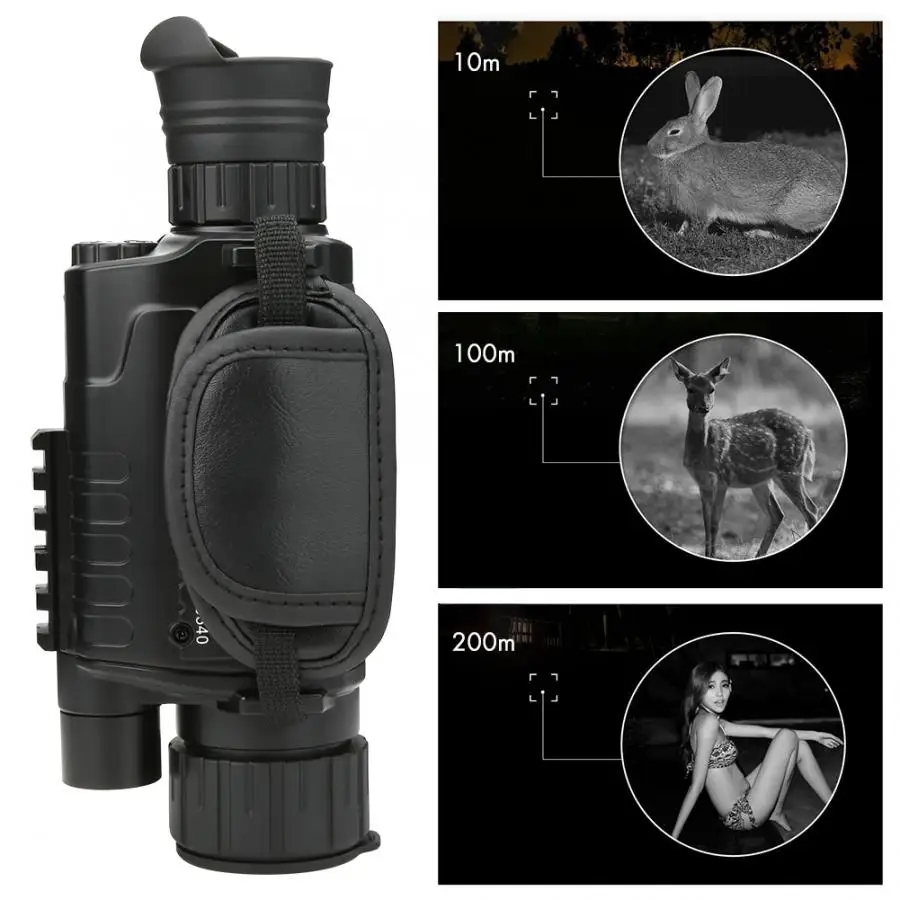 US 100-240V водонепроницаемый телескоп инфракрасного ночного видения монокулярный HD телескоп многофункциональный фото видео 8 раз электронный зум