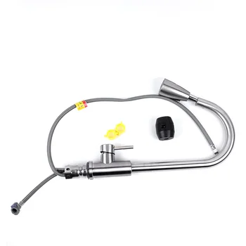 

1 X Kitchen Sink Faucet Stainless Steel Single Handle Pull Out Sprayer Install