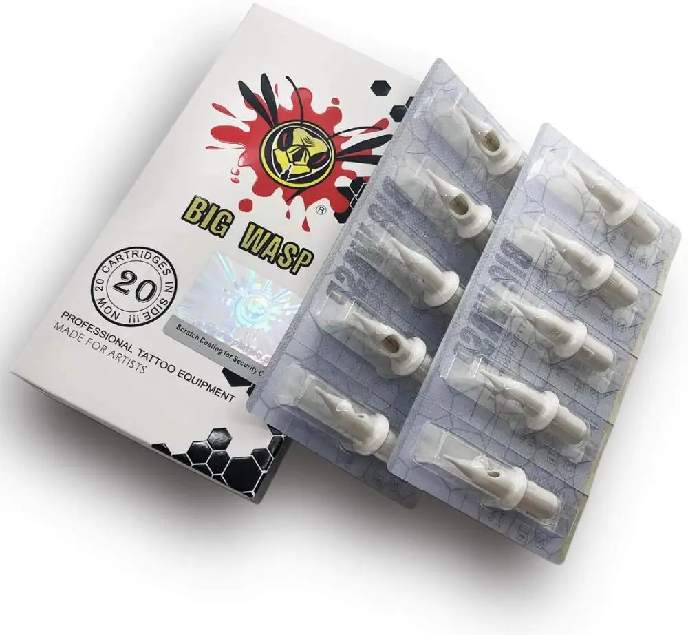 BIGWASP белая Эволюционная одноразовая стерилизованная безопасная 5RL картриджи для