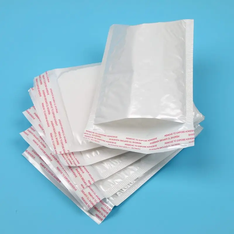 White Foam Envelope Bag Mailers Padded Shipping With Bubble Mailing gift wrap packaging bags 13*17cm 10pcs/lot |