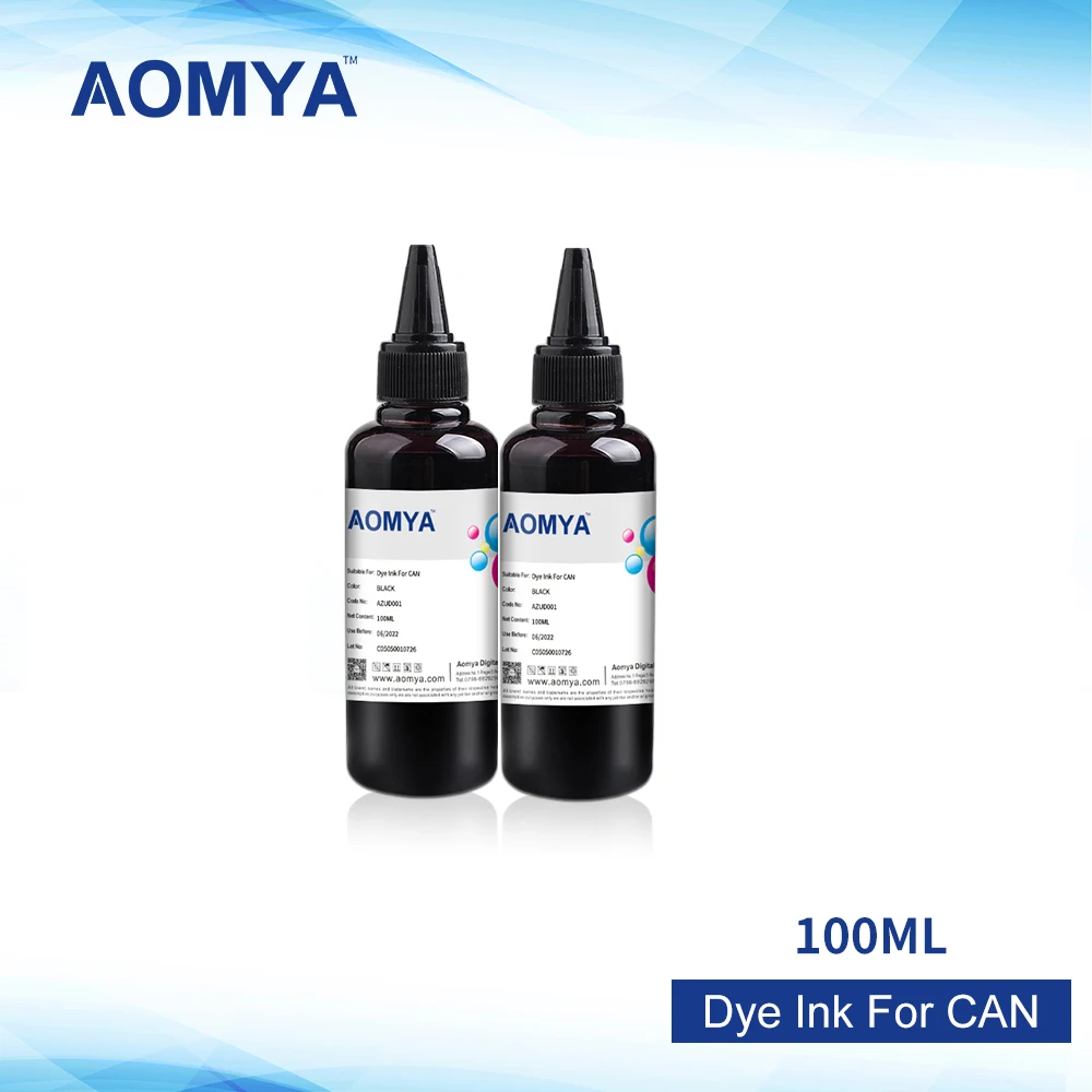 2x100ML Black/BK Universal Dye Ink For Canon Ink , Specialized Printer