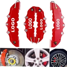 4 Pièces 3D Couvercle D'étrier De Frein À Disque De Style Universel Disque Avant et Arrière Kit Ajustement 17 Pouces 2 Pièces Moyen et 2 Pièces Petit