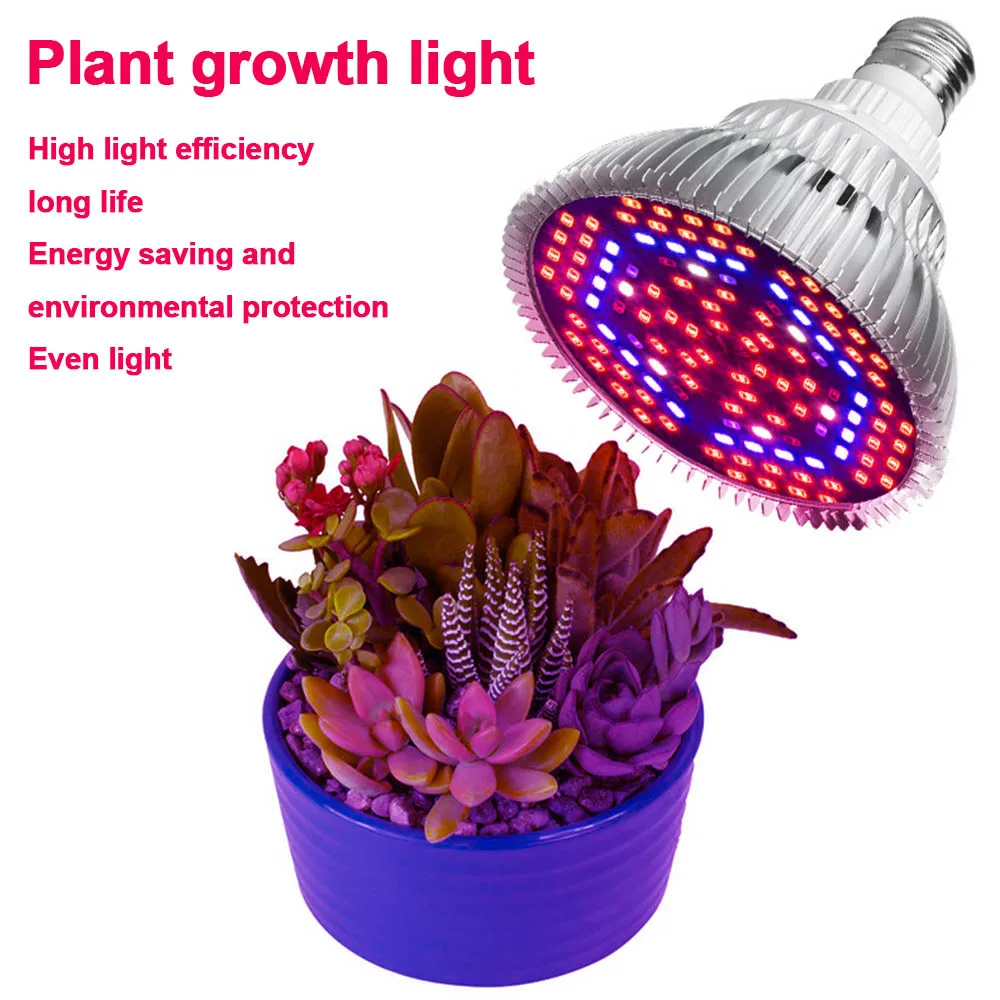 30w/50w/80w Led Uv Plant Grow Light E27 5730smd Full Spectrum Growing