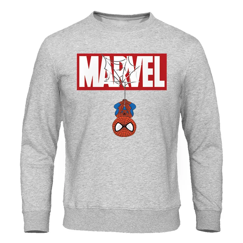 gray 6 Толстовка Мстители весна осень спортивный костюм MARVEL принт Человека-паука толстовки мужские повседневные мужские уличные - Цвет: gray 6