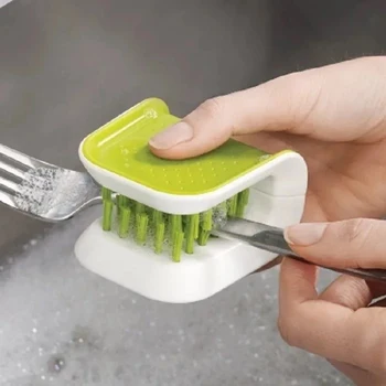 

Creative Cleaning Brush Multifunction Kitchen Knife Fork Chopsticks Tableware Cleaning Tool Home Kitchen Accessories