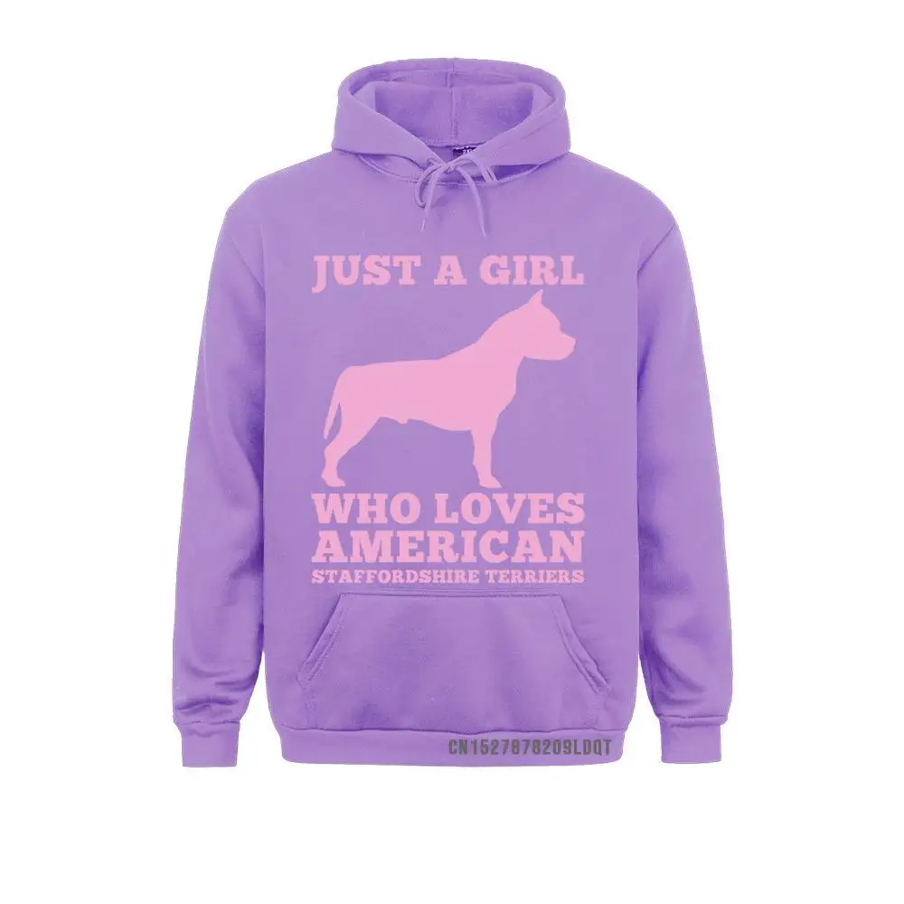 Faddish Women Sweatshirts Just A Girl Who Loves American Staffordshire Terriers Pullover Hoodie__B10140 Summer Hoodies ostern Day  Hoods Long Sleeve Just A Girl Who Loves American Staffordshire Terriers Pullover Hoodie__B10140purple