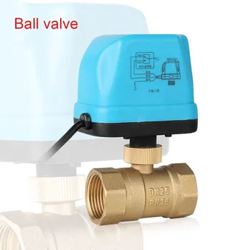 

220V Electric Ball Valve Brass Motorized Two-way Durable Waterproof Switch Type DC112