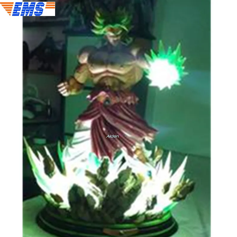 

15" Dragon Ball Z Statue Super Saiyan Bust Broli 1/6 Full-Length Portrait With LED Light GK Action Model Toy BOX 38CM Z2789