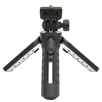 

Foldable Mini Desktop Tripod Selfie Stick 5 Height Adjustable 1/4 Inch Screw Interface for DSLR Camera LED Video Light Portable