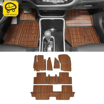 

CarManGo Car Floor Mats 7 Seats All Set Synthetic Wood Tray Wooden Pad Foot Mat Carpets for Mitsubishi Outlander 2013-2020