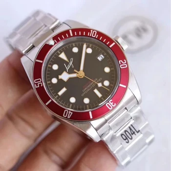 

Business U1 Factory Luxury Brand AAA watch Red bezel Black dial crystal Men automatic sweeping movement Watches Tur-do