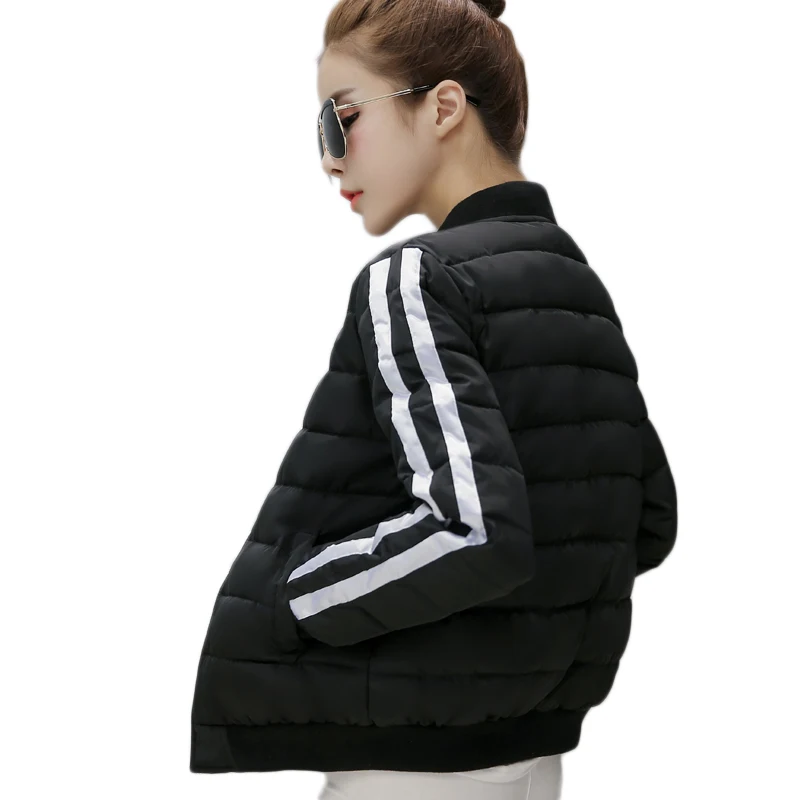 Winter New 2020 Jacket Women Plus Size Womens Outerwear Solid Female Slim Cotton Padded Short Student Coat Baseball Cloth YR657 | Женская