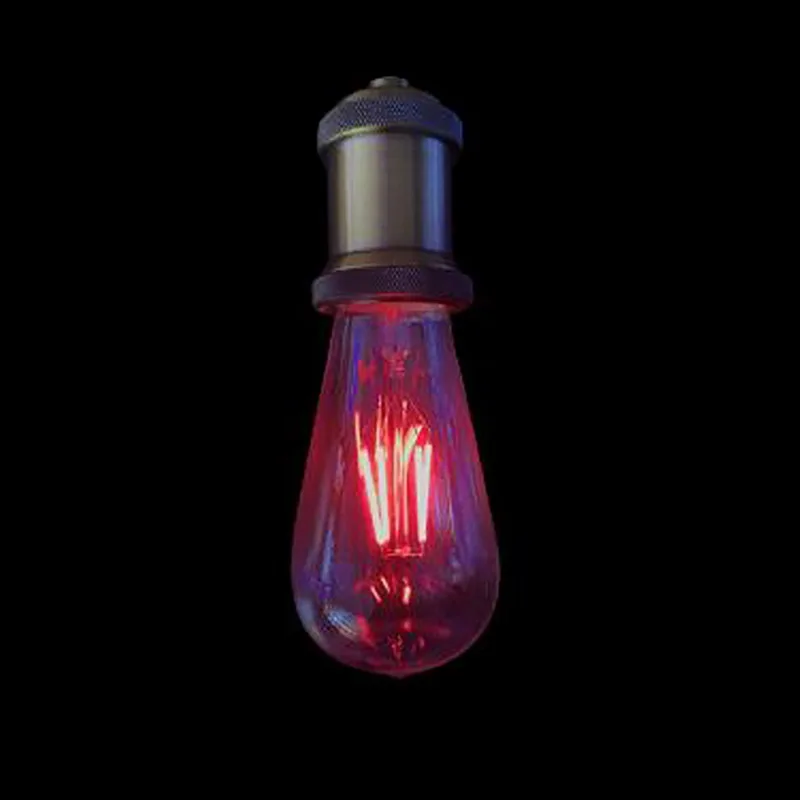 4 Вт 6 Вт E27 лампы Эдисон лампы красный синий зеленый розовый огни красочная часть светодиодная лампочка декоративная лампа накаливания с регулируемой яркостью