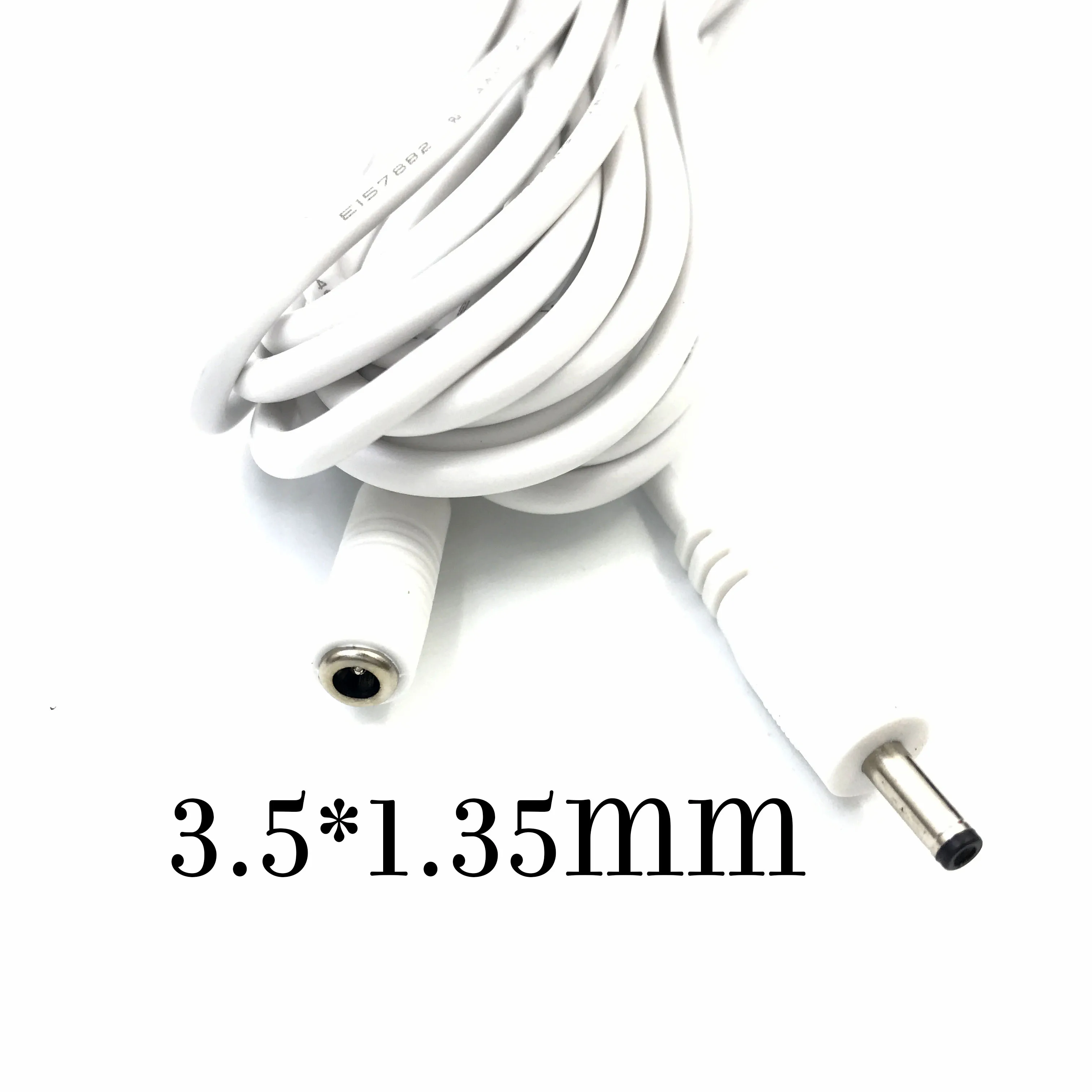 White 5V DC Power Extension Cable DC3.5*1.35 Female To Male Plug Power Pord 1m/1.5/3/5m 22AWG