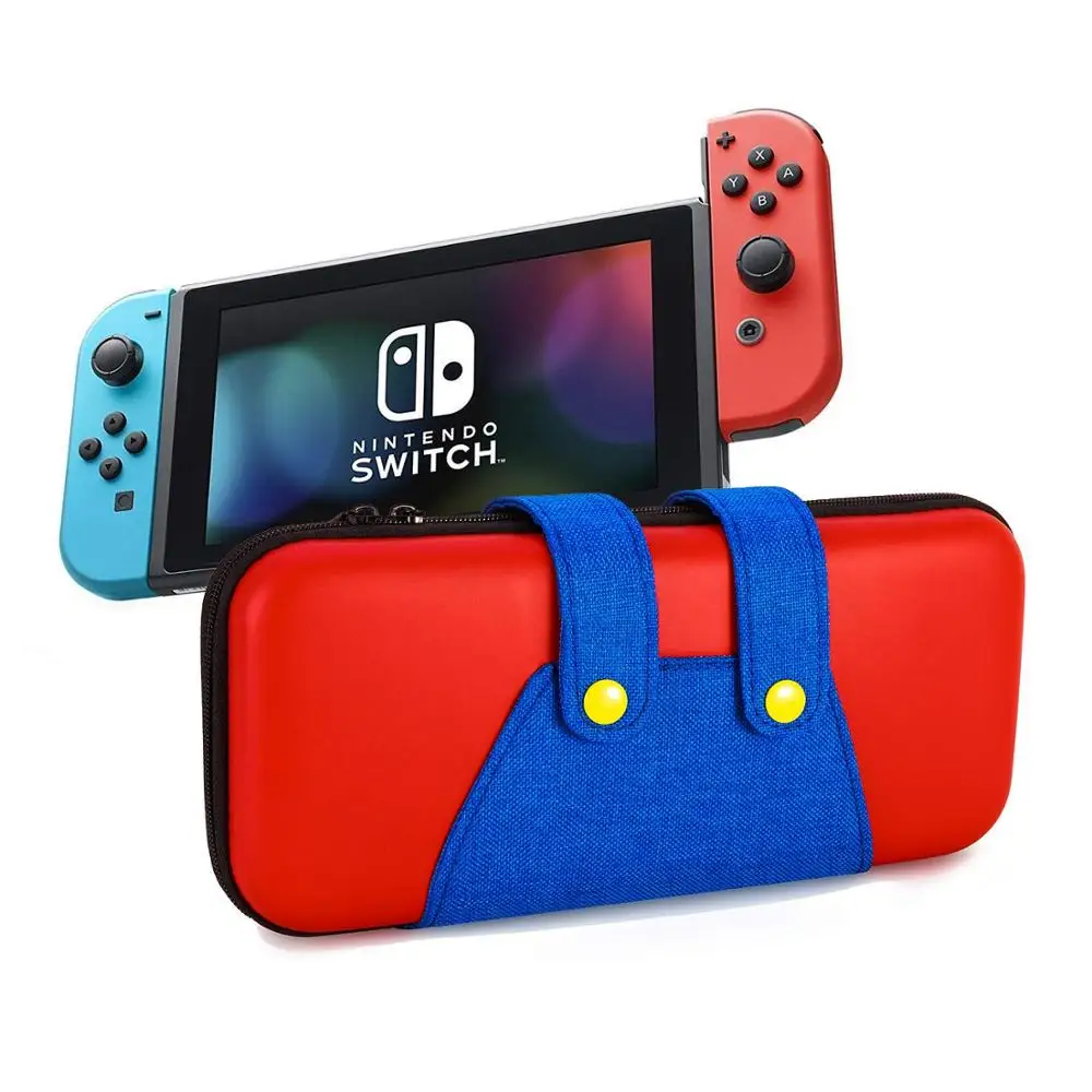 

Carrying Case Bag for Nintendo Switch Joy-Con & Accessories, Color-Clash Attractive Appearance 8 Game Slots Large Storage
