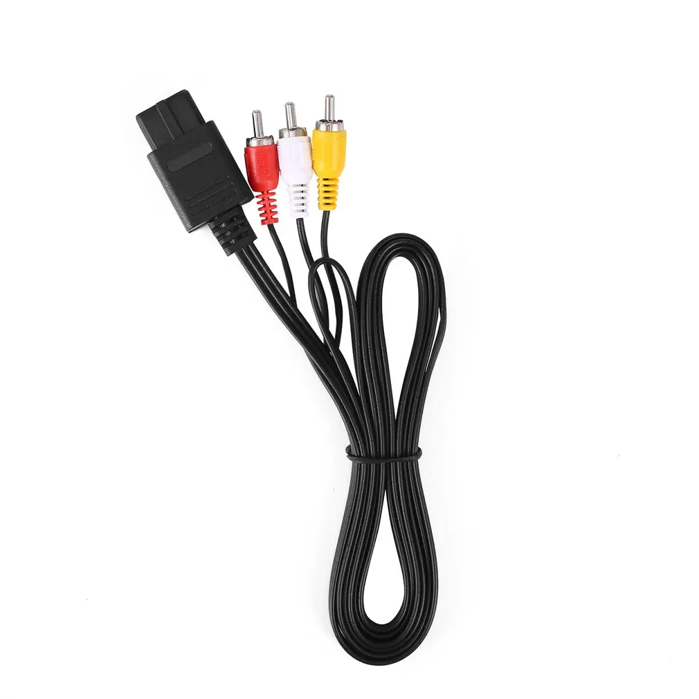 1,8 м AV tv RCA видео шнур, кабель для nintendo для N64 игровой кабель аудио выход Разъемы