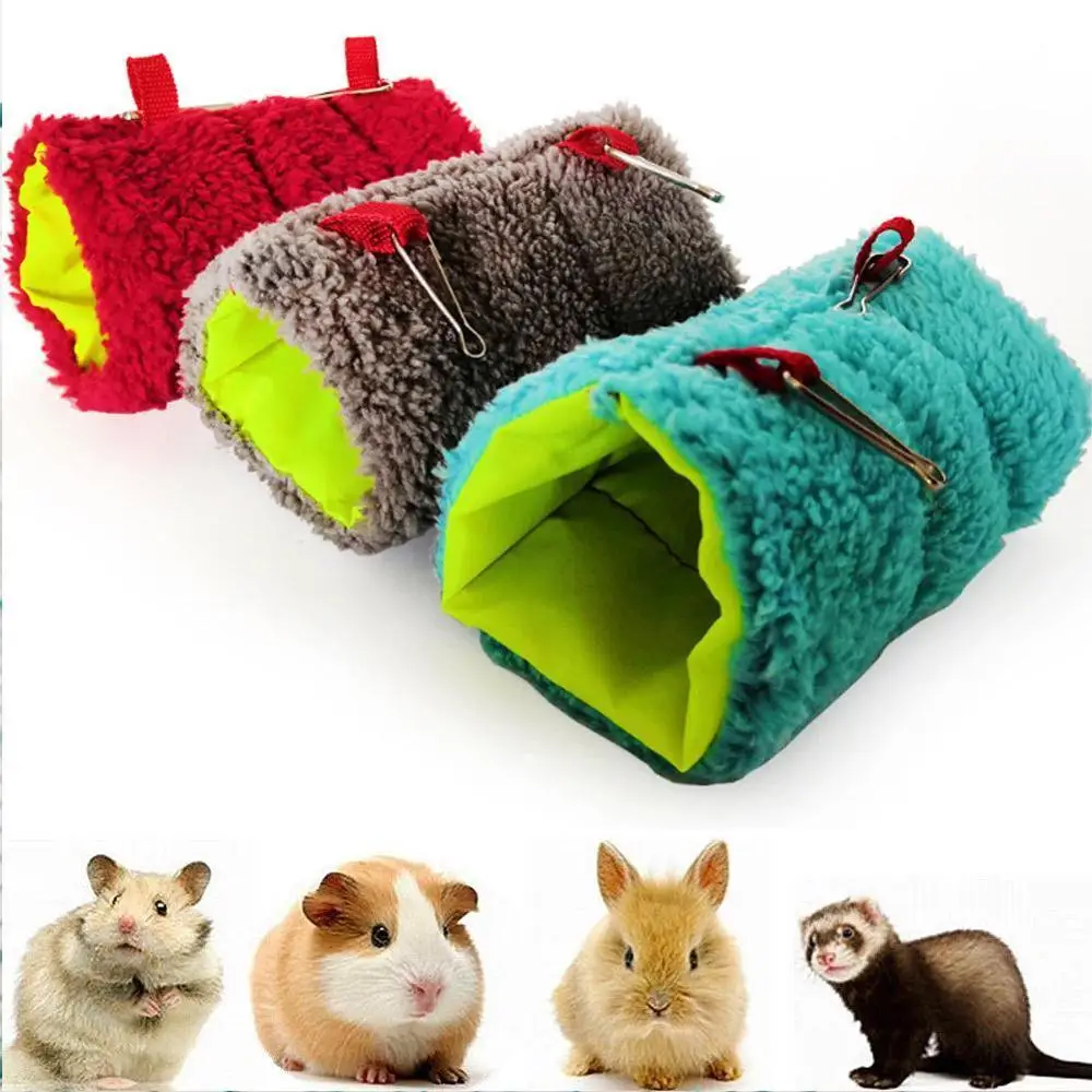 

Small Pet Warm Tunnel Hammock Hanging Bed Ferret Rat Hamster Bird Squirrel Shed Cave Hut Hanging Cage Pet Birds Parrot Supplies