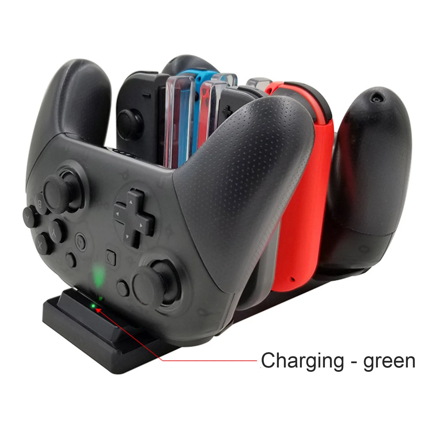 Bevigac 6 в 1 контроллер зарядная док-станция Подставка для Nintendo Switch NS Joy-Con Pro Контроллеры аксессуары