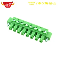 Borniers enfichables 15EDGKM EC508VM, connecteur dgson DINKLE Phoenix MC 5.08/2 STF 5, 08 1,5, 1847356mm