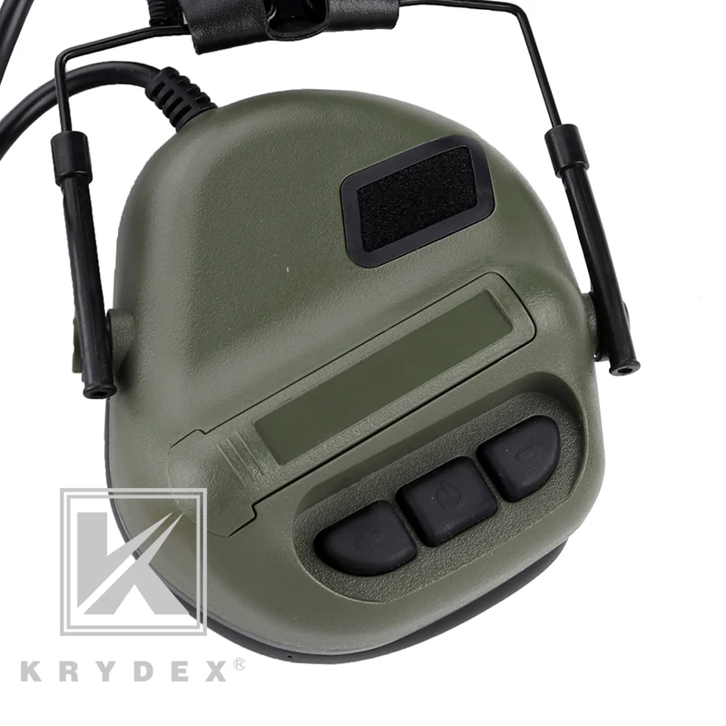 KRYDEX OD IPSC тактическая гарнитура Peltor Comtac шумоподавление наушники для связи для охоты стрельбы военной деятельности