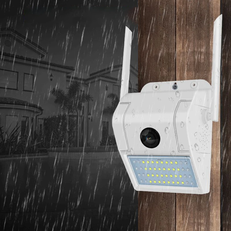 

Super Wide-Angle Wall Lamp1080P PTZ WIFI Camera 2MP Auto Tracking Waterproof CCTV Home Security IP Wireless Camera EU Plug