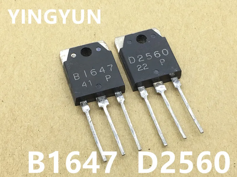 2 шт./лот по 1 паре б/у 2SB1647 2SD2560 B1647 D2560 Мощность ламповый усилитель | Электроника