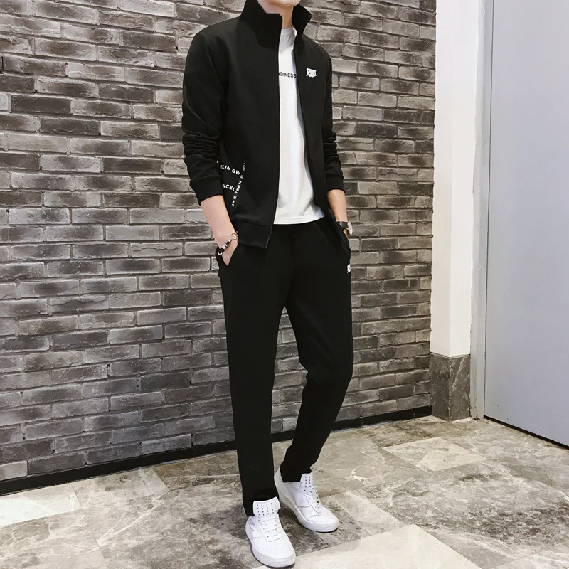 

Hot Selling Autumn And Winter Men Leisure Sports Suit New Style Teenager Outdoor Sports Two Students Pieces Handsome Fashion