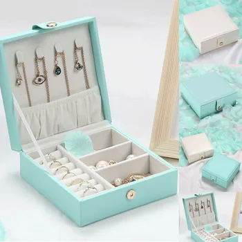 

1PC Portable PU Leather Travel Jewelry Box Organizer Case Storage Fashion Gift