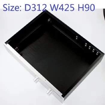 

Size: D312 W425 H90mm DAC Amplifier Case Aluminum Chassis Power Supply DIY Case