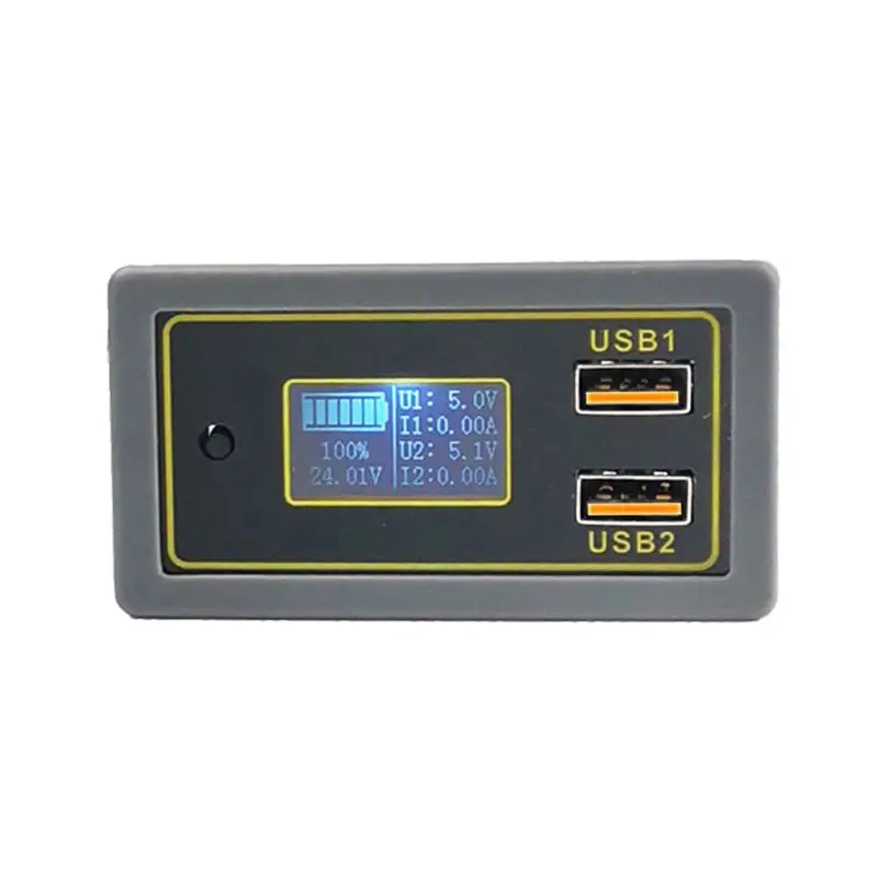 

Digital Display Voltmeter Battery Voltage Meter Tester Dual USB for DC12V Car