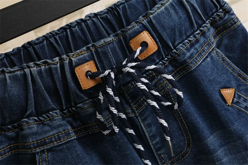 bike shorts Large Size Women Fat MM Summer Students Denim Shorts Female 200 Pounds Plus Size Five Points Wide Leg Harem Trousers MZ1573 linen shorts