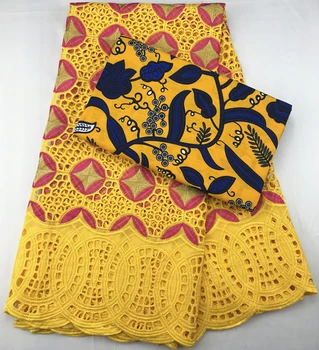 

swiss voile lace in switzerland ankara fabric african wax print fabric 2.5+3yards gold swiss cotton lace african fabric C0023