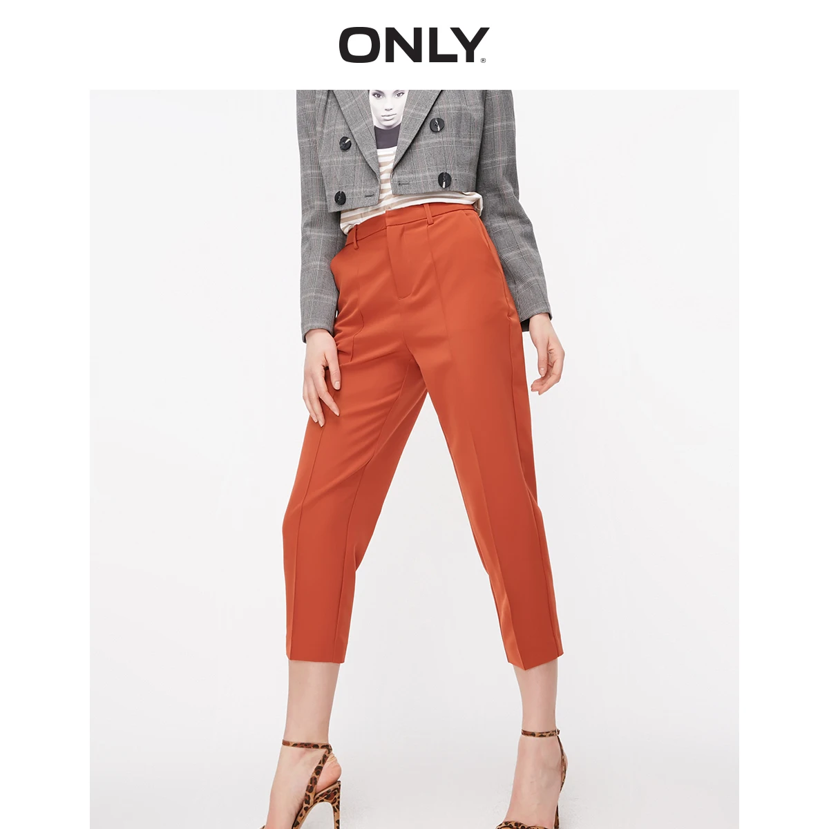 ONLY Women's Loose Straight Fit Capri Pants | 11916J533 ONLY Women's Loose Straight Fit Capri Pants | 11916J533