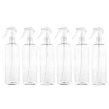 

6 Pcs 500ml Plastic Empty Spray Bottle Transparent Flowers Plants Water Sprayer Refillable Bottle Hair Hairdressing Tools