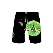 Рик и Морти 3D напечатанные пляжные шорты Мужская модная уличная одежда шорты Горячая Распродажа Harajuku модная летняя одежда