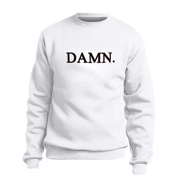 

Damn Letter Print sweatshirt Women Streetwear Unisex Crewneck hoodies Fashion Casual Tops long Sleeve winter Fashion Drop Ship