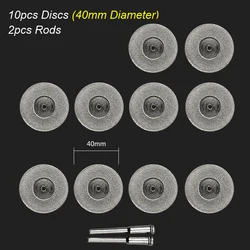 Versatile Diamond Cutting Disc for Rotary Tools - Ideal for Wood, Stone, Plastic, Glass, and Tile (40mm Cutting Disc)