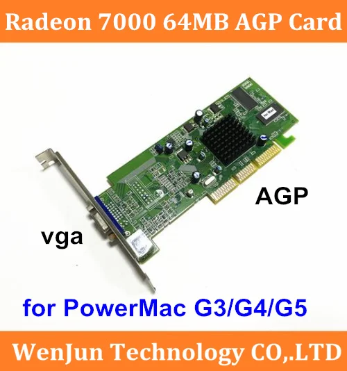 Placa Gráfica de Vídeo Vga Powermac g3 g4 g5 Alta Qualidade Nova Ati Radeon 7000 Agp 64mb
