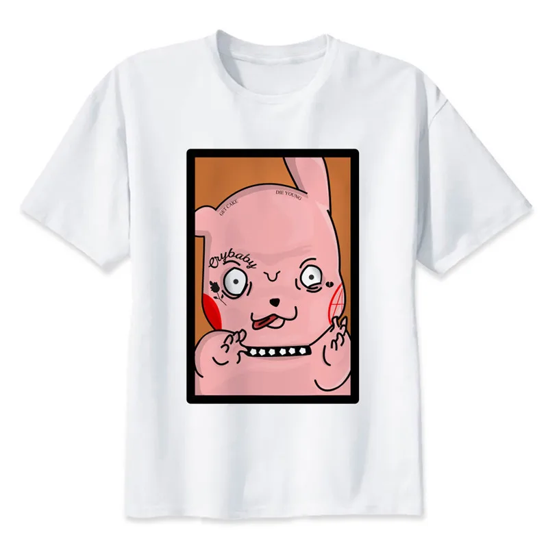 Lil Peep забавная футболка Rappaer на заказ хип-хоп Мужская белая футболка с коротким рукавом