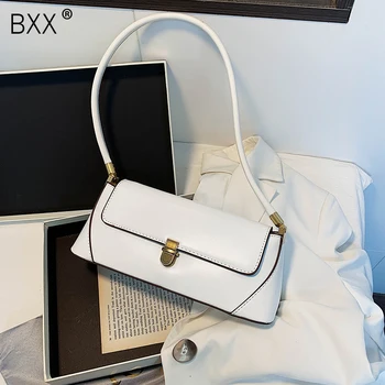 

[BXX] Stone Pattern Simple PU Leather Crossbody Bags For Women 2020 Summer Solid Color Shoulder Handbags and Purses Bag HN417