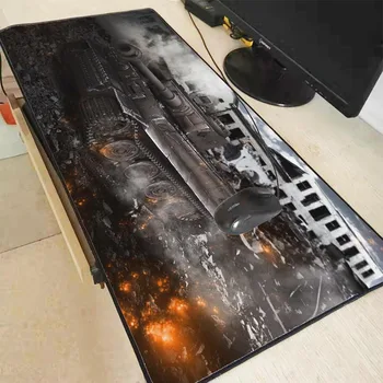 

World of Tanks Large Lock Edge Mouse Pad Mat Whole Desk Table Mousepad Office Cushion Super Big 60cm 70cm 80cm 90cm