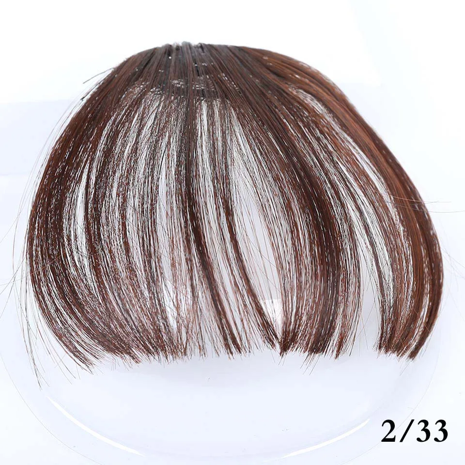 MUMUPI, воздушная челка, заколка в челке спереди, аккуратная челка, бахрома, волосы для женщин, заколка для наращивания, челка с волосами на виске, головной убор - Цвет: 2I33