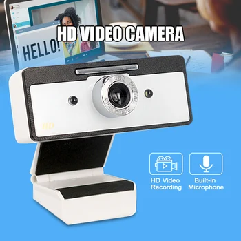 

New Hot HD Webcam with Noise Reduction Microphones for Laptop Desktop Computer Conferencing